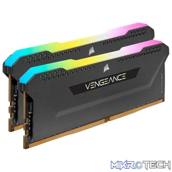 Corsair Vengeance RGB Pro SL 16GB (2x8GB kit) DDR4-3600 CL18 1.35V 288pin Memory kit Black - Image 2